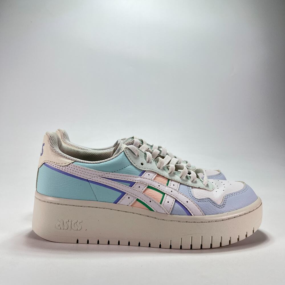 ASICS Japan S PF White Indigo Fog Multi Platform Shoes 1202A360 Women's Size 9